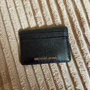 Michael Kors Black Leather Card Holder
